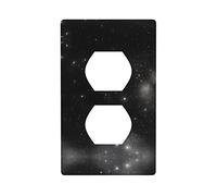 Plaque murale décorative Duplex galaxie noire et blanche, matériau PC, adaptée pour les zones résidentielles et commerciales
