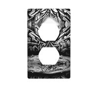 Plaque murale décorative duplex - Prise électrique - Interrupteur de qualité supérieure - Plaque d'interrupteur pour décoration d'intérieur - 11,4 x 7 cm - Art graffiti - Imprimé mural