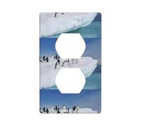 Plaque murale décorative Duplex WHJDPP Snow Mountain Pingouin Image Décoration murale flexible pour salon, chambre à coucher, salle de bain