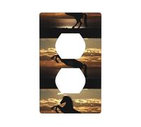 Plaque murale décorative Duplex - WHJSHOP le coucher de soleil - Impression sur étalon - Décoration murale flexible pour salon, chambre à coucher, salle de bain