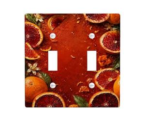Plaque murale décorative en plastique de taille standard pour chambre à coucher, salle de bain, cuisine, entrée - Orange sang - Orange sang
