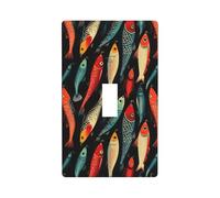 Plaque murale décorative en polycarbonate thermoplastique incassable Motif hameçon 11,4 x 7 cm Taille standard 11,4 x 7 cm