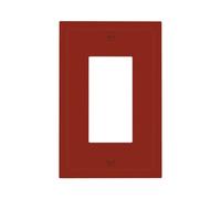 Plaque murale décorative épaisse rouge bordeaux 1 bande décorative pour interrupteur mural électrique couleur unie marron, vin, raisin rouge GFCI/interrupteurs de sortie à bascule