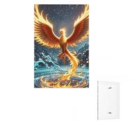 Plaque murale décorative phénix feu et eau - Plaque murale décorative - 1 interrupteur à bascule - Pour chambre à coucher, cuisine, salon