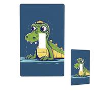 Plaque murale décorative pour interrupteur 1 gang - Motif crocodile de dessin animé - Plaque murale à bascule unique - Plaque d'interrupteur électrique - Plaque frontale pour la maison, la chambre à