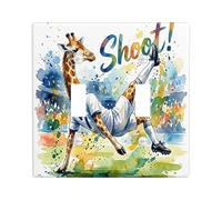Plaque murale décorative pour interrupteur 2026 - Motif girafe - 2 interrupteurs - Double bascule - Pour le jour du match - Animaux sauvages - Volley - Pour le volley - Plaque électrique de sport pour