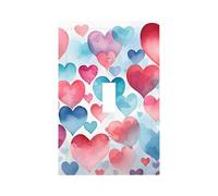 Plaque murale décorative pour interrupteur à bascule 1 interrupteur à bascule abstrait aquarelle amour cœur pour chambre à coucher, salon