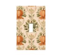 Plaque murale décorative pour interrupteur à bascule avec nœud en forme de citrouille colorée - Facile à installer - Pour maison, bureau, cuisine, appartement