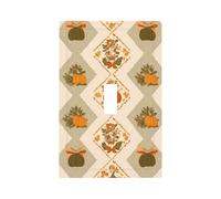 Plaque murale décorative pour interrupteur à bascule avec nœud en forme de citrouille d'automne - Facile à installer - Pour maison, bureau, cuisine, appartement