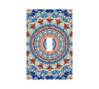 Plaque murale décorative pour interrupteur à bascule, motif mandala coloré, facile à installer, pour maison, bureau, cuisine, appartement