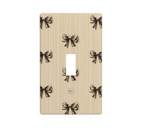 Plaque murale décorative pour interrupteur à bascule simple pour cuisine, ferme, chambre à coucher, salle de bain Beige