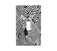 Plaque murale décorative pour interrupteur à bascule unique pour cuisine, ferme, chambre à coucher, salle de bain - Imprimé zèbre