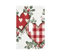 Plaque murale décorative pour interrupteur à bascule unique pour Saint-Valentin, cœur d'amour et feuille verte pour décoration de chambre à coucher, salon