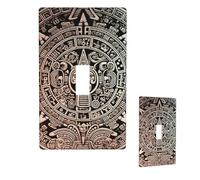 Plaque murale décorative pour interrupteur - Calendrier maya - Fin du monde - Plaque murale simple à bascule - Plaque d'interrupteur électrique pour chambre à coucher, cuisine, décoration d'intérieur