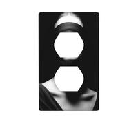 Plaque murale décorative pour interrupteur de cuisine ou salle de bain Motif femme portant un bandeau 7 x 11,4 cm