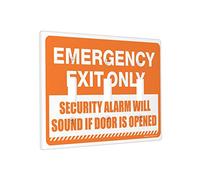Plaque murale décorative pour interrupteur de sortie d'urgence seulement, alarme de sécurité qui sonnera si la porte est ouverte, plaque murale, plaques d'interrupteurs multiples