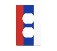Plaque murale décorative pour interrupteur Motif drapeau de la Russie 7 x 11,4 cm