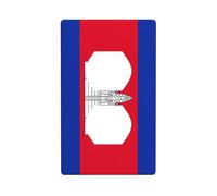 Plaque murale décorative pour interrupteur Motif drapeau du Cambodge 7 x 11,4 cm