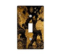 Plaque murale décorative vintage en forme de carte au trésor - Plaque murale à bascule unique - Esthétique - Carte d'itinéraire nautique - Plaque électrique imprimée de bateau