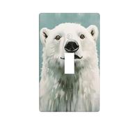 Plaque murale décorative vintage ours polaire pour cuisine, ferme, chambre à coucher, salle de bain