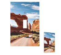 Plaque murale décoratrice 1 interrupteur de taille moyenne 12,7 x 7,6 cm Couvertures de prise de courant d'arches de parc national Plaques murales pour prises électriques Plaque d'interrupteur à