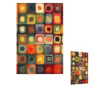 Plaque murale décoratrice 1 interrupteur de taille moyenne 12,7 x 7,6 cm Couvertures de prise de courant d'art abstrait Carrés Plaques murales pour prises électriques, cache-prise, plaques