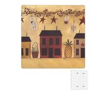 Plaque murale décoratrice à 2 interrupteurs - Couvertures de prise de courant duplex - Beige marron - Plaques murales pour maison et fruits - Pour prises électriques - Double plaque d'interrupteur à