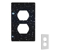 Plaque murale d'interrupteur, constellations et étoiles, plaques murales décoratives pour prise électrique pour salon, interrupteur à bascule, plaque de prise pour chambre à coucher
