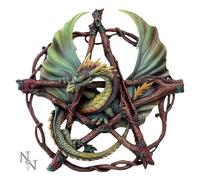 Plaque murale du dragon pentagramme de la forêt verte d'Anne Stokes