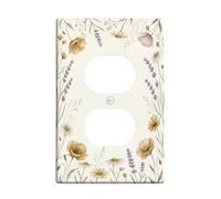 Plaque murale duplex en plastique beige de taille standard pour prises électriques pour nouvel appartement, maison, chambre à coucher, bureau