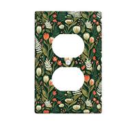 Plaque murale duplex en plastique vert automne, taille standard pour prises électriques pour maison, salon, nouvel appartement