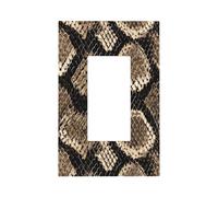 Plaque murale élégante à motif peau de serpent - Plaque murale à bascule unique - Décoration pour la maison, la cuisine, la salle de bain