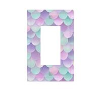 Plaque murale en forme de queue de sirène, lavande, menthe, plaque murale à bascule simple, décoration pour la maison, la cuisine, la salle de bain