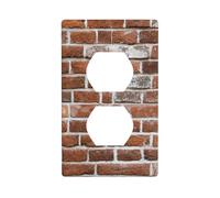 Plaque murale en forme de vieille brique pour appareil duplex - Plaque murale - Plaque de commutation électrique - Couvercle de sortie.