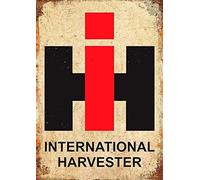Plaque murale en métal avec inscription « International Harvester Ferme » - 20,3 x 30,5 cm