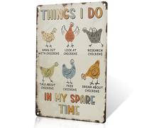 Plaque murale en métal avec inscription « Things I Do in My Little Space »