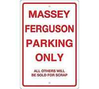 Plaque murale en métal Massey Ferguson Parking Only 20,3 x 30,5 cm