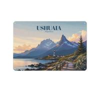 Plaque Murale En Métal Ushuaia, Argentina Travel 20x30cm Déco Maison | Décorez l'espace créatif avec des panneaux déco en métal pour un accent mural discret.