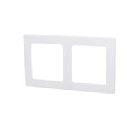 Plaque murale en plastique, 2 clés, design blanc, convient pour les installations électriques, idéale pour une utilisation à la maison ou au bureau