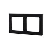 Plaque murale en plastique avec 2 clés, couleur noire, idéale pour les installations électriques et les connexions dans un environnement domestique.