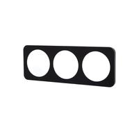 Plaque murale en plastique noir, 3 clés, design allemand/français, idéale pour les installations électriques dans les maisons et les bureaux.