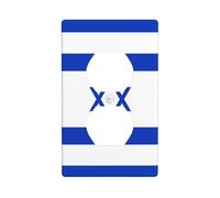 Plaque murale en polycarbonate durable avec imprimé drapeau israélien YYHWHJDE - Résistant à la chaleur et à la décoloration - Facile à nettoyer - 11,4 x 7 cm