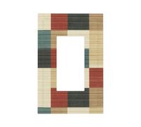 Plaque murale en tissu texturé pour interrupteur, plaque murale à bascule simple, décoration de prise de courant pour la maison, la cuisine, la salle de bain