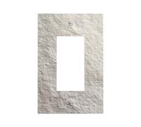 Plaque murale en toile beige subtile pour interrupteur mural à bascule simple 1 gang décorateur de prise de courant pour la maison, la cuisine, la salle de bain