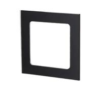 Plaque murale en verre au design élégant allemand/français avec 1 clé, couleur noire, idéale pour moderniser n'importe quelle pièce de votre maison.