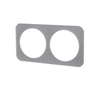 Plaque murale en verre au design élégant allemand/français, équipée de 2 clés dans une finition argentée brillante, idéale pour moderniser et apporter de la sophistication à n'importe quel espace.