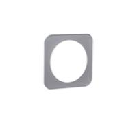 Plaque murale en verre avec 1 clé, design argenté, idéale pour les interrupteurs d'éclairage dans les maisons et les bureaux.