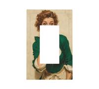 Plaque murale humoristique pour interrupteur de salle de bain - Plaque murale à bascule unique - 1 gang - Décoration pour la maison, la cuisine, la salle de bain