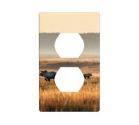 Plaque murale imprimée cerf ours pour salle de bain cuisine