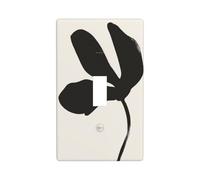 Plaque murale minimaliste à bascule simple pour cuisine, ferme, chambre à coucher, salle de bain Motif ligne noire